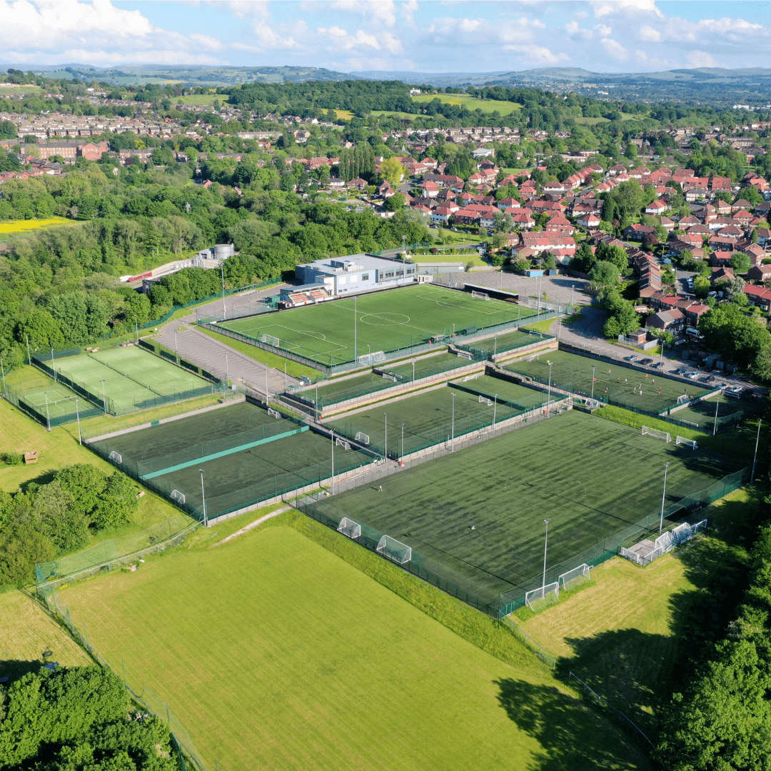 Football pitches at Stockport Sports Village